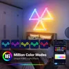 Spliced LED Light WIFI LED Smart Wall Lamp RGBIC Light Bar DIY Atmosphere Night Light APP Musique Rhythm TV Rétroéclairage Chambre Salle de jeux Décoration D2.0