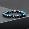 Strand Black Lava Irregular Hematite Bracelets Men 8mm Natural Stone Health Care Magnetic Women Jewelry Charms Pulseras Gifts