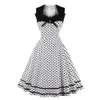 Mayo Polka Dot Kadın Retro Elbise Kadın Kolsuz 1950'ler 60s Robe Vintage Pin Up Rockabilly Party Elbiseleri Artı Boyut 4xl Vestidos