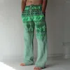 Мужские брюки 3D -печать цветочный цветок темный рисунок фрукты мира Персонализированный прохладная пляжная одежда белая бежевая непринужденная мода