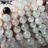 Pierres précieuses en vrac AKAC Environ 7 à 8 mm de perles de bracelet en topaze naturelle