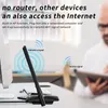 Adaptery sieciowe EDUP WiFi 6 Adapter USB dwuzakresowy AX1800 USB3 0 bezprzewodowy Wi-Fi Dongle Drive bezpłatna karta WiFi6 do laptopa stacjonarnego 230712