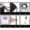 Flash Diffusers 50x70CM Softbox Lighting Kits Photography System Soft box Professional Continuous Light Use For Photo Studio Portrait Shooting R230712