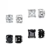 Ear Cuff Zircon Magnetic Clip Set Hip Hop Style Icke-piercing Örhängen i rostfritt stål - Grossist Smycken Drop Delivery Dh6Fm