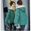 Femmes Trench Coats Belles Femmes Parkas D'hiver À Capuche Épais Manteau Chaud Plus La Taille 3XL Lâche Coton Rembourré Veste Pardessus Femme Casual Pain