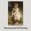 Hand Painted Canvas Art William Adolphe Bouguereau's Classic Portrait Painting Plums Study Room Decor