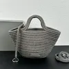 TOP Tote Basket Axel Shopping Påsar Nylonrep Stickning stor kapacitet Underarm Bag Handväskor Totes Designer Handväska Purse Kvinnor Crossbody Justerbar rem