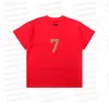 Men's T-shirt Flocking Printing Number 7 Brand Men's Fashion Designer Luxury T-shirt High Quality Cotton Short Sleeve Summer Hip Hop Sports T-shirt Women Tees