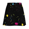 Rokken 80S Paint Splash Rok Graffiti Kleurrijke Print Streetwear Casual Vrouwen Moderne Mini Skort Kleding Verjaardagscadeau