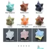 Charms Merkaba Star Natural Stone Pendants For Diy Necklace Jewelry Meditation Chakra Reiki Healing Energy Protection Decoration Dro Dhqdl