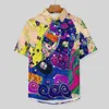 Mannen Casual Shirts Gustav Klimt Abstract Art Strand Shirt Hawaii Streetwear Blouses Mannen Custom 3XL 4XL