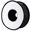 Flash Diffusers Lightdow 45cm 접이식 링 스피드 라이트 플래시 디퓨저 Canon Nikon Pentax Godox Speedlight R230712 용 소프트 박스 매크로 촬영