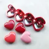 Garrafas de armazenamento Cute Love Heart Shape Vazio Estojo de Sombra Caixa de Batom Rouge Paleta de Pigmentos Base Recarregável Dispensador de Maquiagem