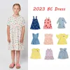 Vestidos de niña American Child Girls Vestido de manga corta 2023 BC New SS Summer Kids One-Pieces Princess Dress Outwear para niños Dress ClothingsHKD230712