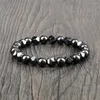 Strand Black Lava Irregular Hematite Bracelets Men 8mm Natural Stone Health Care Magnetic Women Jewelry Charms Pulseras Gifts