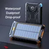 PINZHENG 20000mAh Solar Power Bank Portable PD 3.0 Ricarica rapida Batteria esterna Power Bank per iPhone Samsung Xiaomi Caricabatterie L230712