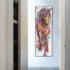 Abstrait Mur Art Peinture Impression Sur Toile Animal Image Animal Prints Affiche Le Cheval Debout Pour Salon Décoration De La Maison L230704