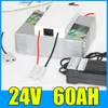 24 V 60AH Lithium Battery Pack 29.4 V 1400 W Electric bicicleta Scooter energia solar Bateria Grátis BMS Charger Shipping