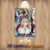 Denji Power Makima Chainsaw Man Anime 3D Lenticular Posters Flip Changing Pictures for Home Decoration Art Work(Without Frame) L230704