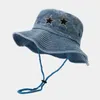 New Cotton Bucket Hats Unisex Summer Sunscreen Panama Fisherman Hat Outdoor Outdoor Camping Hiking Sun Hat