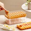 Ice Cream Tools Coffee Beer Bar Accessories Onebutton Press Type Mold Box Cube Maker Household Storage Boxes with Lid Tray 230711