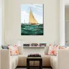 Paysage marin romantique toile Art Happy Days Montague Dawson peinture à la main moderne décor à la maison