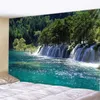 Wandteppiche, anpassbar, Wandteppich, Kunst zum Aufhängen zu Hause, Wohnzimmer, Dekoration, Wald, Wasserfall, Flusslandschaft, Wandbehang, Wandteppich R230713