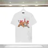 2023 Designer Amari T-shirt Men's and Women's Couple Clothing Amris Cotton Tiger Letter Print Street Hip Hop Fashion