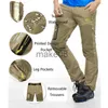 Męskie spodnie wiosenne letnie spodnie męskie moda szybkoschnące na zewnątrz sportowe odpinane spodnie męskie spodnie na co dzień piesze wycieczki wspinaczka spodnie cargo J230712