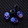 Outdoor Gadgets 1PC Alloy Roasted Blue Skull EDC Paracord Beads Knife Beads Rope Cord Beads Lanyard Pendants Outdoor Accessories 230711