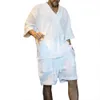 Survêtements pour hommes Casual Pull en tricot Ensemble d'été en vrac à manches courtes T-shirt Shorts Ensembles de deux pièces Grande taille Mode Hommes Vêtements 230711