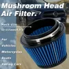 Universal High Flow Inlet Car Cold Air Intake Air Filter Cleaner Pipe Modified Scooter 4.5 " / 115mm Blue PQY-AIT45B