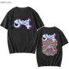 Męskie Tshirty Band Ghost Tshirt Femalemale 100% bawełniana moda manga nadruk krótkie rękawy regularne dopasowanie rozpowszechniona indywidualizacja Tops 2307712