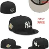 2023 Men's Baseball Fitted Hats Classic Black Color Hip Hop LOS ANGELES Sport Full Closed LA Design Caps Chapeau 05 Stitch Heart " Series" " Love Hustle Flowers A2