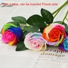 Getrocknete Blumen 16PCSBox Seife Blumengeschenk Blütenblatt Künstliche Rose Dekor Ornament Party Valentinstag Dekorieren Halten 230711