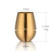 Muggar 500ml Rostfritt stål Öl Vinkopp Rose Gold Beer Tumbler Cocktail Juice Mjölkkopp Metall Dricksmugg för Bar Utomhus Dryckesartiklar R230712