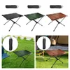 Camp Furniture Folding Camping Table With Hole For Hanging Outdoor Foldable Desk Travel Backyard Fishing Hiking BBQ