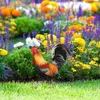 Gartendekorationen Hahn-Statue Huhn-Skulptur für Hofdekoration Wetterfeste Figur Terrasse Hinterhof Zuhause Außendekoration 230711