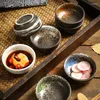 Assiettes Japonais Circulaire En Céramique Petits Plats Snack Ménage Restaurants Cuisine Fournitures Assaisonnement Trempage Sauce Soja Vinaigre