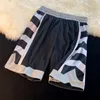 Herenshorts E BOY Heren Amerikaans Zomer Casual Strand Losse Trendy Joggers Knielengte Knap ontwerp Trainingspak Sweat High Street