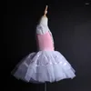 Vestuário de palco meninas mulheres manga bufante veludo balé profissional tutu vestido crianças adulto princesa dança fantasia c97