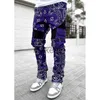 Мужские брюки 2022 Новый отдых спорт мужская печать High Street Multibag Browers Cargo Pants Fashion Men Swathant J230712