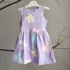 Robes De Fille Fille Mignon Casual Anniversaire Robe D'été Pour Bébé Filles Imprimer Vêtements Coréens Enfants Princesse Enfants Vêtements 2-6 Ans Costume 230712