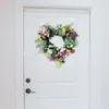 Fiori Decorativi 40 Cm Ghirlanda Porta D'ingresso Appeso Foglie Verdi Parete Ghirlanda Cuore Per Home Office San Valentino Anniversario Per Tutte Le Stagioni