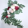 Decorative Flowers Artificial Flower Swag Wedding Arch Rose Welcome Sign Floral Kit For Backdrop T Stage Decor