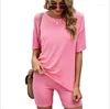 Women's Tracksuits Tracksuit Female Suit With Shorts For Women 2 Piece Sets Outfits Oversize Set Woman Summer Big Size