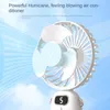 Electric Fans New USB Handheld Fan Mini Portable Student Small Fan Digital Display Folding Desktop Aromatherapy Electric Fan