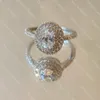 女性のためのデザイナーダイヤモンドリング豪華な婚約指輪高品質925シルバージュエリーガールフレンドバレンタインデーギフトウィズボックス
