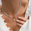 Kolye Kolyeleri Kadın Enfes doğal taş kolye el yapımı ayarlanabilir boncuklu tatlı su inci cezası moda bohem takı hediyeleri