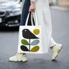 Shopping Bags Custom Orla Kiely Stem Bird Canvas Bag Women Durable Grocery Scandinavian Flower Geometric Shopper Tote